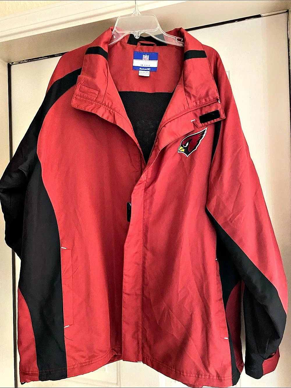 Reebok Arizona Cardinals NFL On Field Windbreaker Jacket